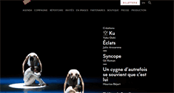 Desktop Screenshot of bejart.ch